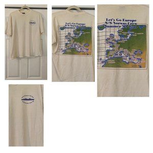 NCL Crew T Shirt Norwegian Cruise Lines European Tour 1998